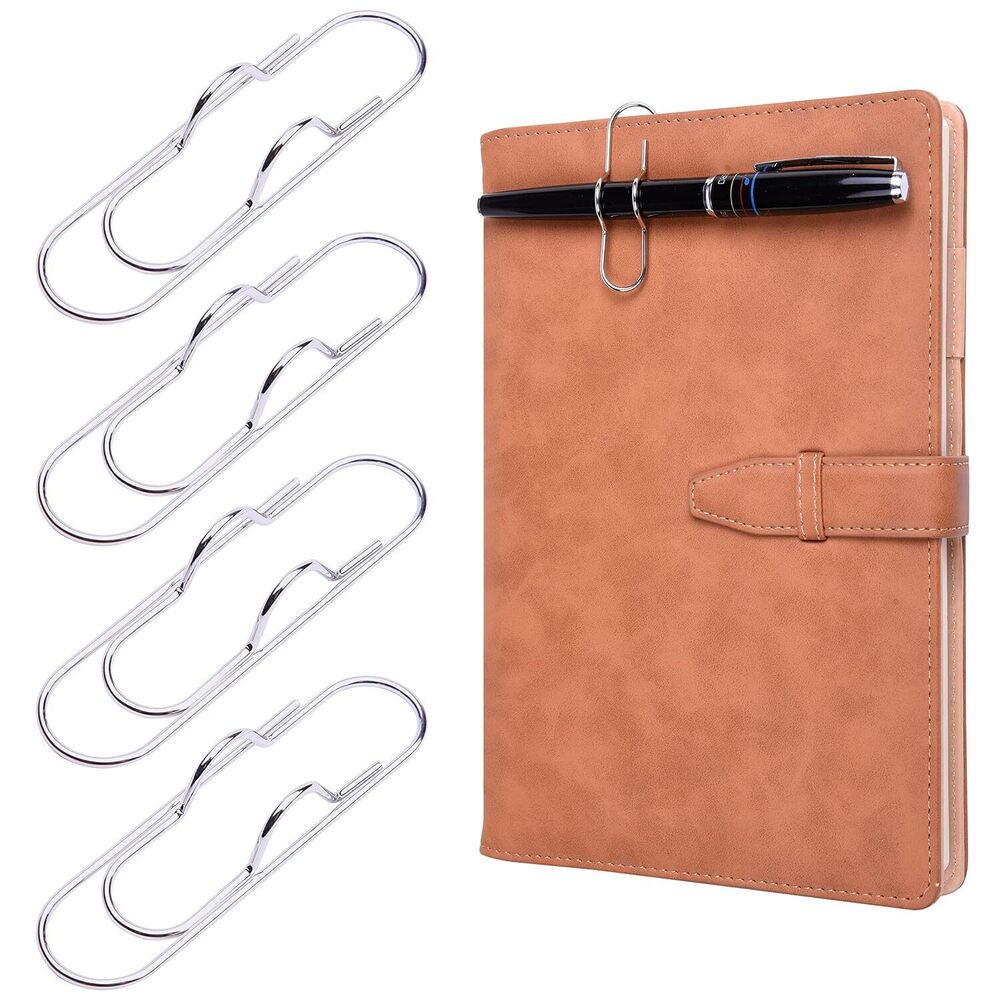 Pen Clip, 12 Pack Stainless Steel Pencil Clip Holder for Notebook